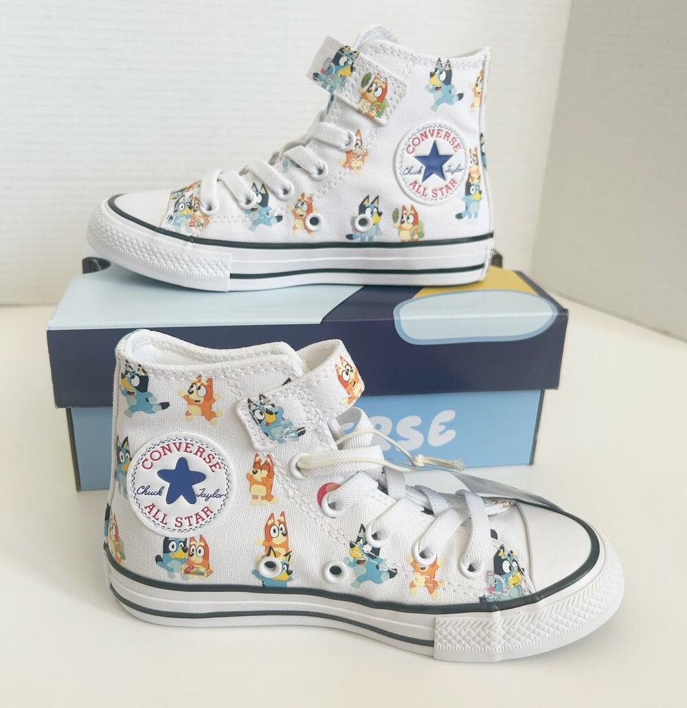 Converse x Bluey Keepie Uppie High-Top Sneakers NEW Kids Size 12 Youth Toddler